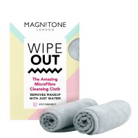magnitone london wipeout the amazing microfibre cleansing cloth grey x 2