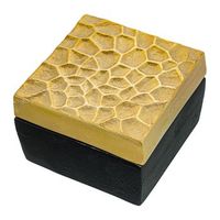 caja negro y dorado