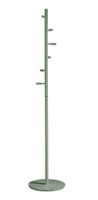 perchero de madera de haya verde 182x37x37 cm