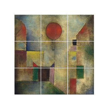 Legendarte - Panel Decorativo Multiple El Globo Rojo - Paul Klee Cm. 150x150 (9 Paneles)