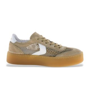 Voile blanche para mujer. 2019876 Zapatillas Ines Mesh beige (39), Piel, 1 a 3cm, Cordones, Casual