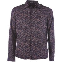 sl56 camisa manga larga fantasia para hombre