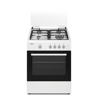 cocina de gas infiniton cc60ble 4 zonas coccion blanca