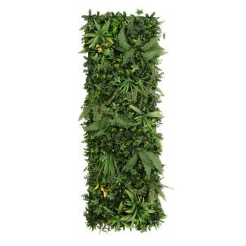 Jardín Vertical Artificial Ayla 50 X 150cm Panel Vegetal Interior Exterior