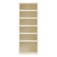 cajas para zapatos de 6 niveles de color transparente y blanco