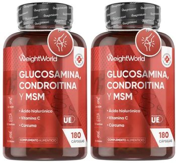 WeightWorld Glucosamina  Condroitina y MSM 2x180 Cápsulas