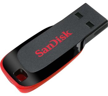 SANDISK Cruzer Blade USB 2.0 Memory Stick - 32 GB, Black, Black
