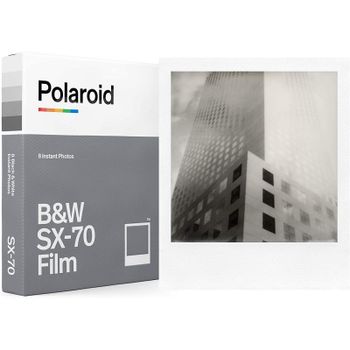 Polaroid Pack 8 Películas Instantáneas Blanco y Negro para SX-70