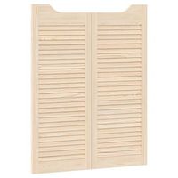 puertas batientes 2 pcs natural madera de pino maciza vidaxl