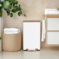 cubo de basura de  de 30 litros cremanuez