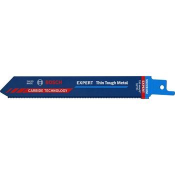Bosch Professional 3x Hojas De Sierra Sable Expert `thin Tough Metal` S 922 Ehm (para Láminas De Acero Inoxidable, Longitud 150 Mm, Accesorios Sierra Sable)