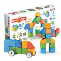 geomag magicube re 4 shapes little world 25 piezas