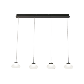 Arabella - Lámpara Colgante Fabas Luce De 4 Luces - Led 32w - Diseño Moderno Blanco