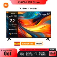 xiaomi tv a 32 tamano compacto con pantalla colorida sonido dinamico con audio dolby r  dts-x y dts virtualx fini metalico de alta gama