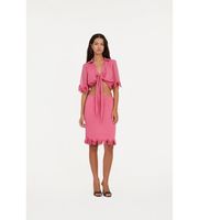 rotate para mujer 113743504 falda de gasa con volantes rosa 36 casual fiesta poliester reciclado sostenible