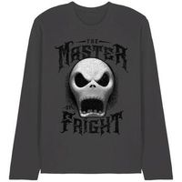 nightmare before christmas camiseta manga larga master of fright para mujer
