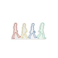 iluminacion led decorativa de plastico the beatles multicolor 35x72x2 cm