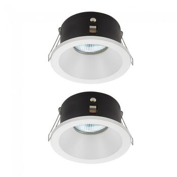 Pack 2 x empotrable de techo lutar (redondo)