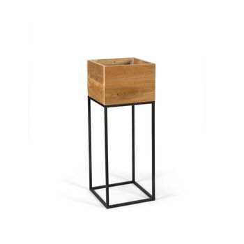 Macetero Madera Recicl. 28x28x75