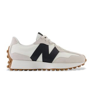 New Balance para mujer. WS327V1 Zapatillas 327 beige (37.5), Plano, Ante, Cordones, Casual
