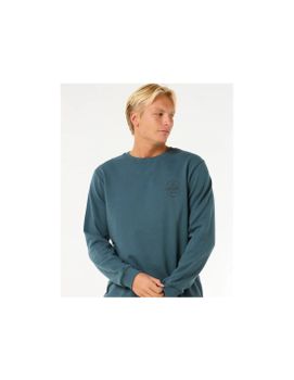 Sudadera Rip Curl Stapler Crew Hombre Azul