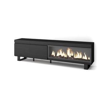 Mueble tv, televisión, muebles de salón, almacenaje, 208x35x57cm, para tv hasta 80