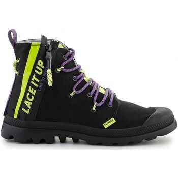 Palladium Zapatillas altas Pampa Lite Lace It Black/Wild lime 78353-099-M para hombre