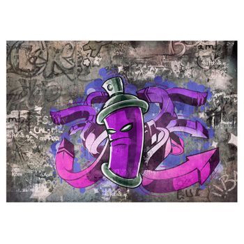 Papel Pintado 3d - Graffiti Spray Can (250x175 Cm)