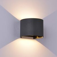 aplique de exterior led davos ii dim 2700k 2x6w