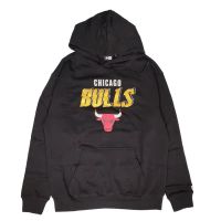 sudadera chicago bulls nba team script oversized de new era en negro