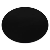 alfombra de lavado moderna lindo circulo negro antideslizante peluda circulo 200 cm