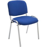 silla de conferencia ken chrom en tela azul 48x54x79 cm clp