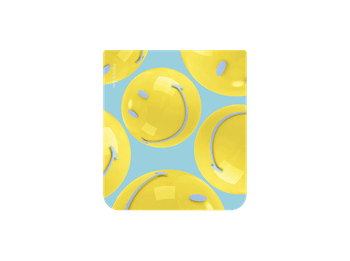 Tarjeta interactiva - Samsung Flipsuit Card Smiley Balloon, Para Galaxy Z Flip5, GP-TOF731SBDLW, Multicolor