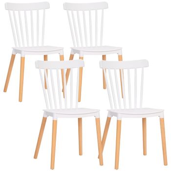 Sillas de comedor 43x52.5x83 cm blanco