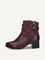 caprice bootie red made of leather with block heel size 37