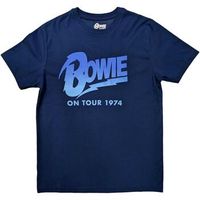 david bowie tops y camisetas on tour 1974 para mujer