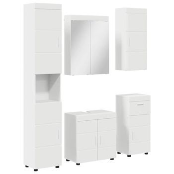 Juego De Muebles De Baño Tulum 5 Uds. 60 X 34 X 63 Cm Vidaxl