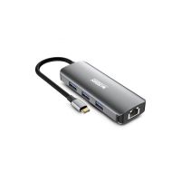 base para portatiles urban factory mhc55uf usb-c 7 en 1 4k hdmi gigabit ethernet 100w