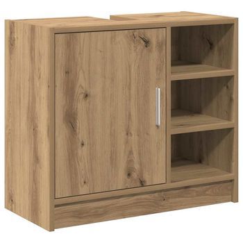 Mueble De Cuarto De Baño Roble Artisan 63 X 29 X 55 Cm Vidaxl