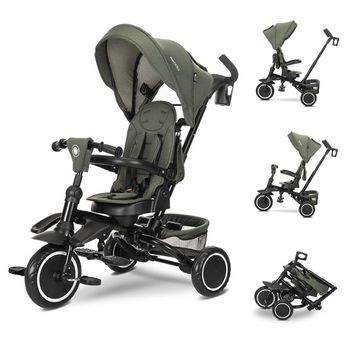 Triciclo De Plegado Compacto Freccia Con Asiento Giratorio 360° Hasta 25 Kg De Lorelli - Green