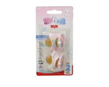 Chupete Baby Rosa Talla 2 6-18 meses 3x2 unidades---