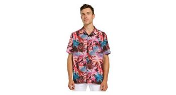 Camisa dharco tech party rosa hombre
