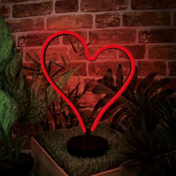 Heart LED Neon Table Light