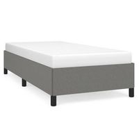 estructura de cama sin colchon tela gris oscuro 80x200 cm vidaxl
