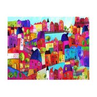 papel pintado 3d - pueblo vistoso 400x309 cm