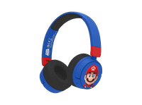 auriculares infantiles - fr-tec super mario kids wireless headphones autonomia 24 h diadema bluetooth microfono integrado plegables azul