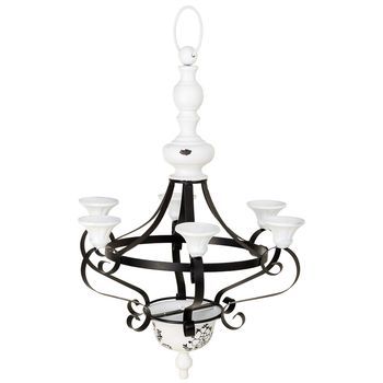 Candelabro De Metal Negro 52.07x45.72x67.31/74.93h Cm