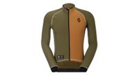 maillot de manga larga scott rc pro warm remix marron caqui