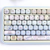 mog keycaps pbt 5 juguetes de sublimacion termica 136 teclas para teclado mecanico mx switch regalos para ninas akk o