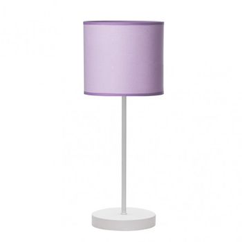 Sobremesa Ibor 1xe14 Blanco/lila 42x17x17 Cm marca FABRILAMP